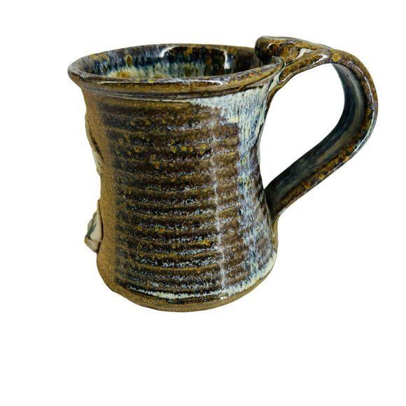 Pikes Peak Colorado Handmade Souvenir Pottery Ceramic Brown Glazed Coffee Mug - Picture 5 of 8